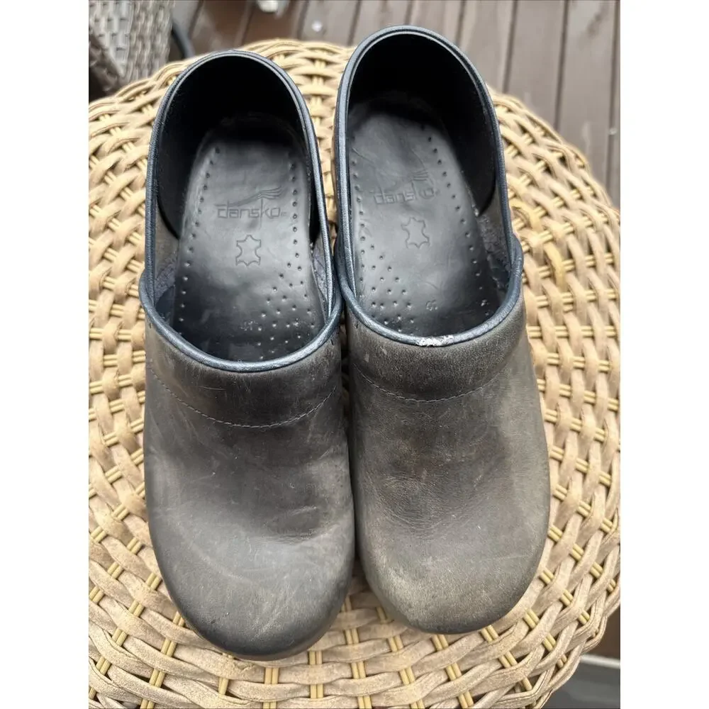 Dansko Black Leather Mules - Picture 6 of 14